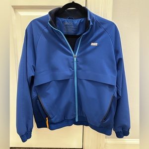 Royal blue scrub jacket FIGS